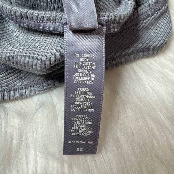 SKIMS Stretch Cotton Rib Bodysuit in Pacific 2X NWT - Picture 7 of 7